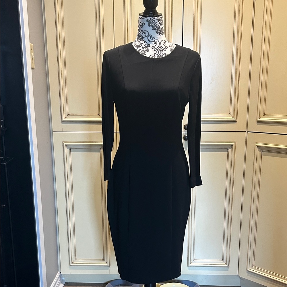 Elegant Black Long Sleeve Dress
